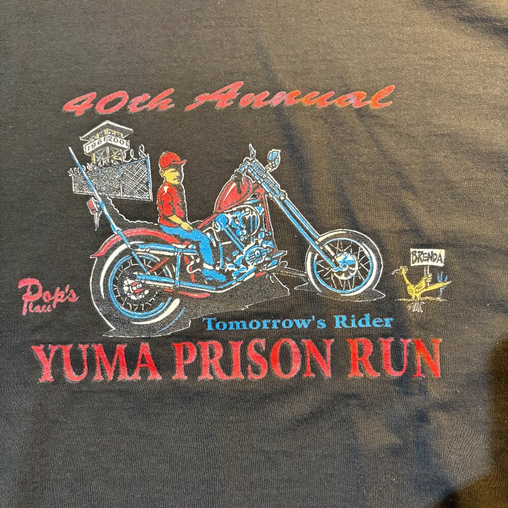 Vintage 40th Yuma Prison Run T-shirt Size L